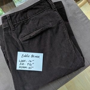 Eddie Bauer 30 x 35 corduroy long tall 10